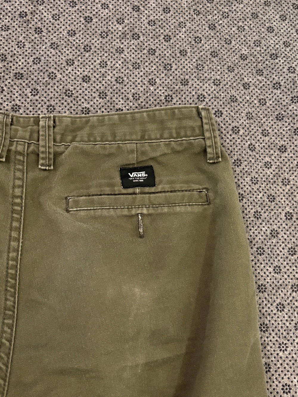 Vans Authentic Chino Stretch Pants Grape Leaf Olive Green Men’s 32 - Picture 12 of 13